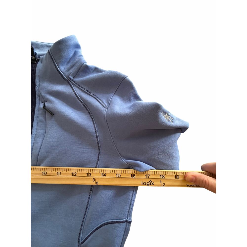 Smartwool PhD Merino Wool Full Zip Jacket XS Lavender Blue Gorpcore Hiking Apres - Picture 7 of 8